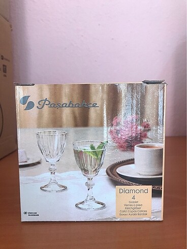 Paşabahçe Paşabahçe diamond kahve yanı su bardağı 4 lü