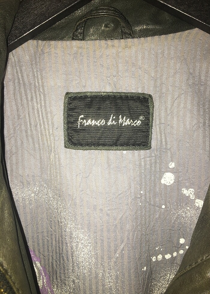 Vintage kadın hakiki deri ceket - Görsel 4