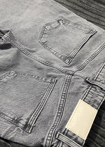 Gri Normal Kesim Kadın Denim Pantolon - Görsel 4