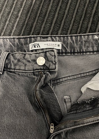 Gri Normal Kesim Kadın Denim Pantolon - Görsel 3