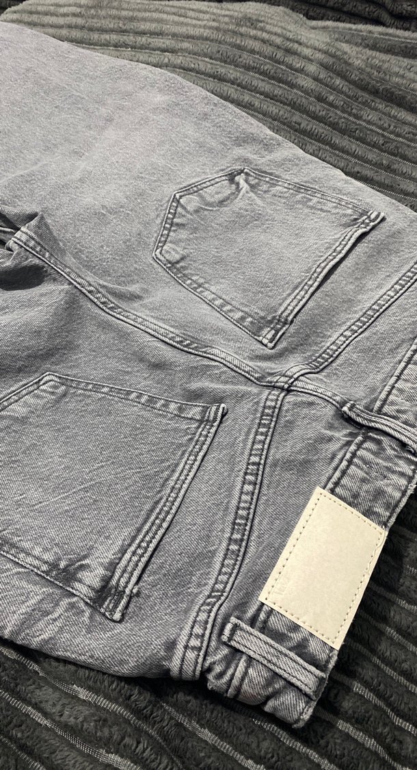 Gri Normal Kesim Kadın Denim Pantolon - Görsel 4