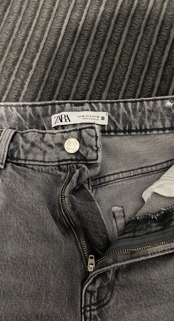 Gri Normal Kesim Kadın Denim Pantolon - Görsel 3