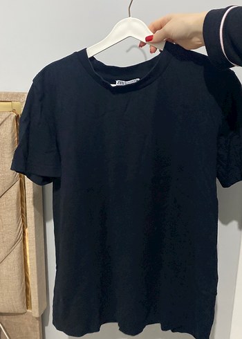 Siyah Kadın Kısa Kollu Tişört - Görsel 3