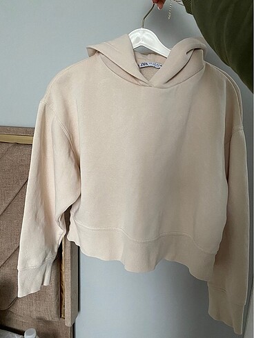 Zara kapüşonlu Sweatshirt - Görsel 8