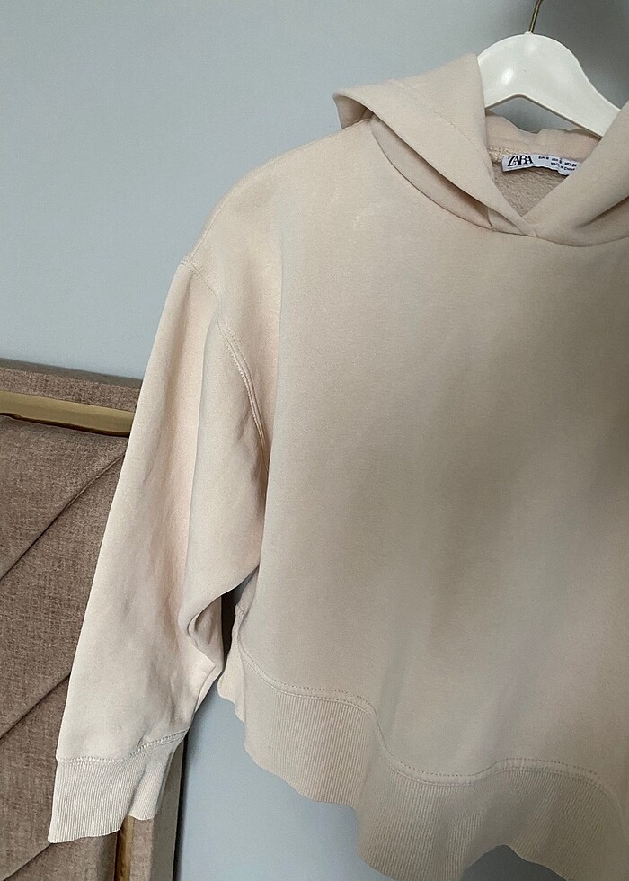 Zara kapüşonlu Sweatshirt - Görsel 3