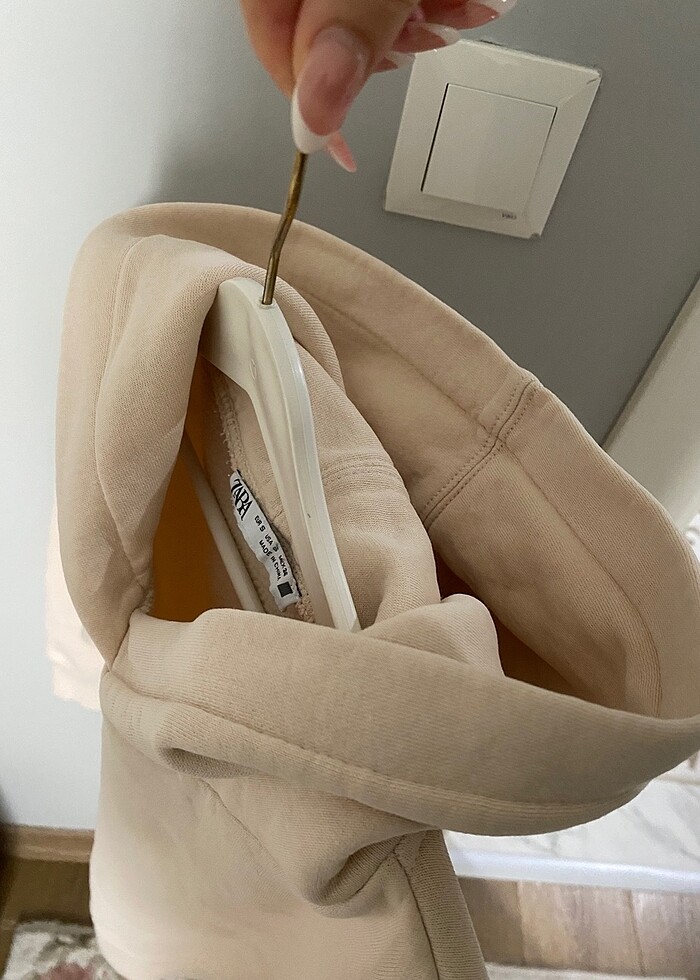 Zara kapüşonlu Sweatshirt - Görsel 5