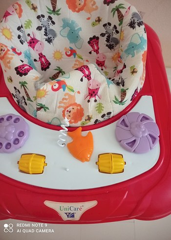 Beden Renkli Pembe Bebek Yürüteci sıfır ayarında