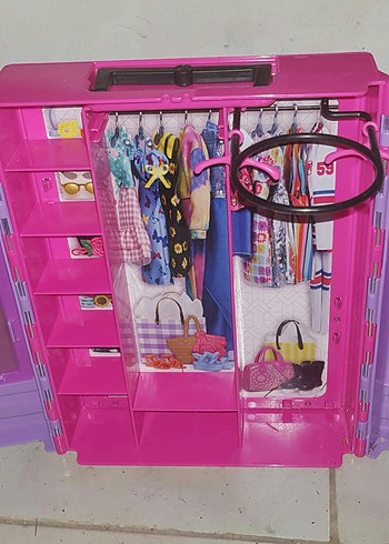 Barbie Pembe Oyuncak Dolap - Görsel 2