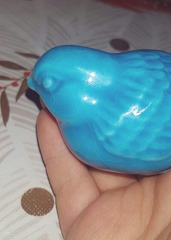 Turkuaz Renkli Kuş Figürü - Görsel 4