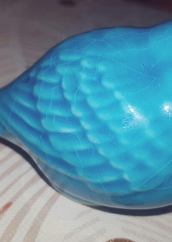 Turkuaz Renkli Kuş Figürü - Görsel 7