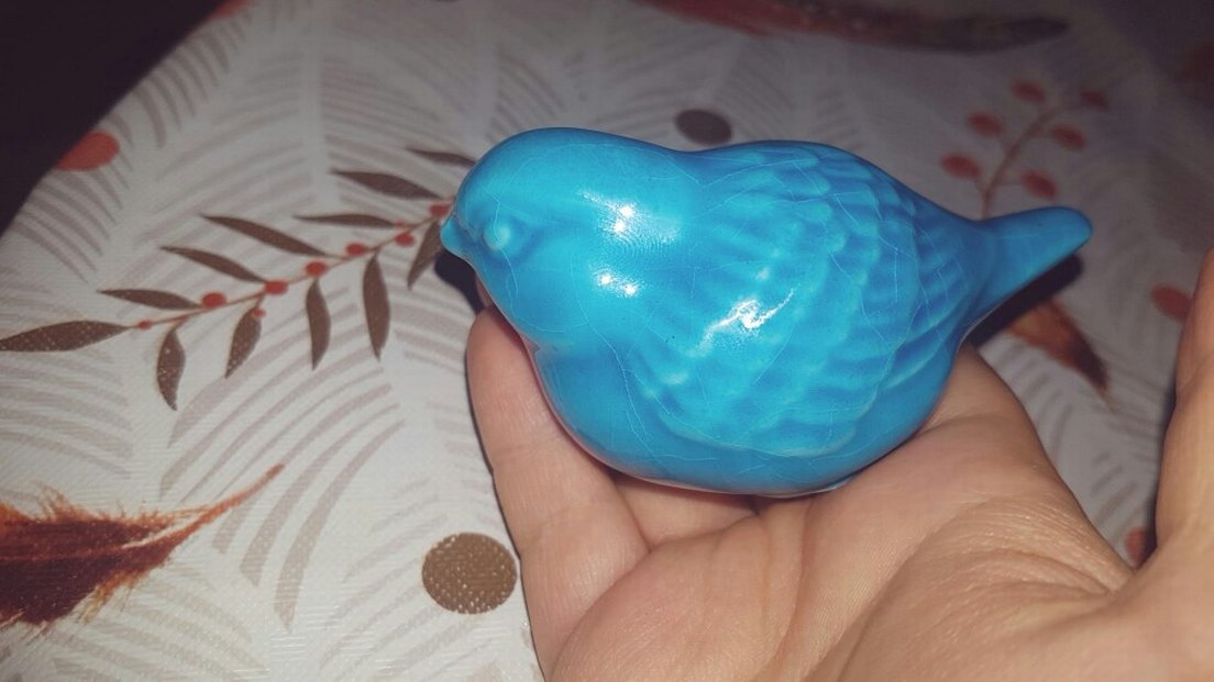 Turkuaz Renkli Kuş Figürü - Görsel 4