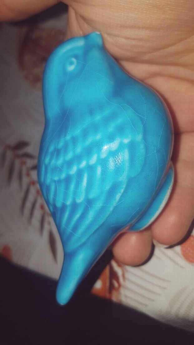 Turkuaz Renkli Kuş Figürü - Görsel 5