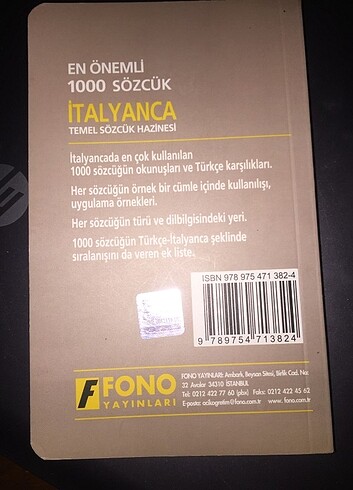 İtalyanca sözlük - Görsel 2