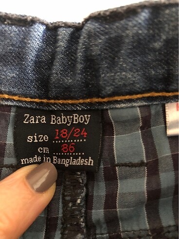 18-24 Ay Beden lacivert Renk Zara erkek cocuk kot pantolon