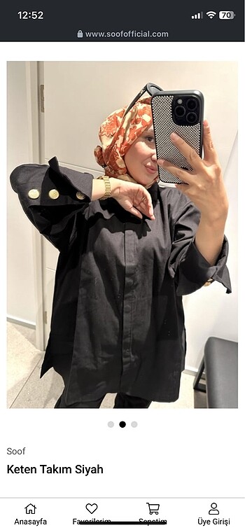 Zara Siyah keten takım