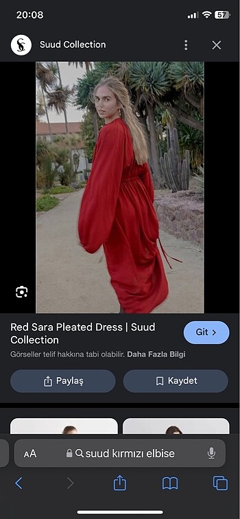 Trendyol & Milla Suud kırmızı elbise