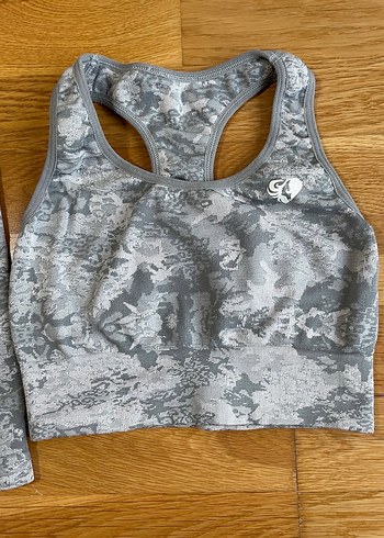 Gri Kısa Spor Takım womensbest şort - Görsel 4