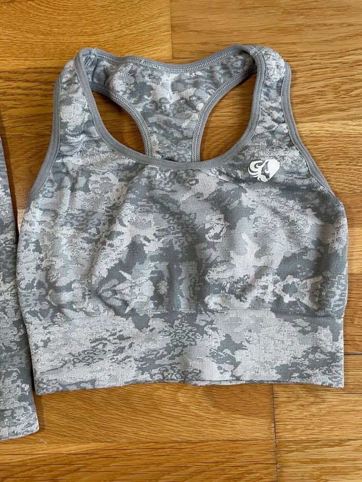 Gri Kısa Spor Takım womensbest şort - Görsel 4