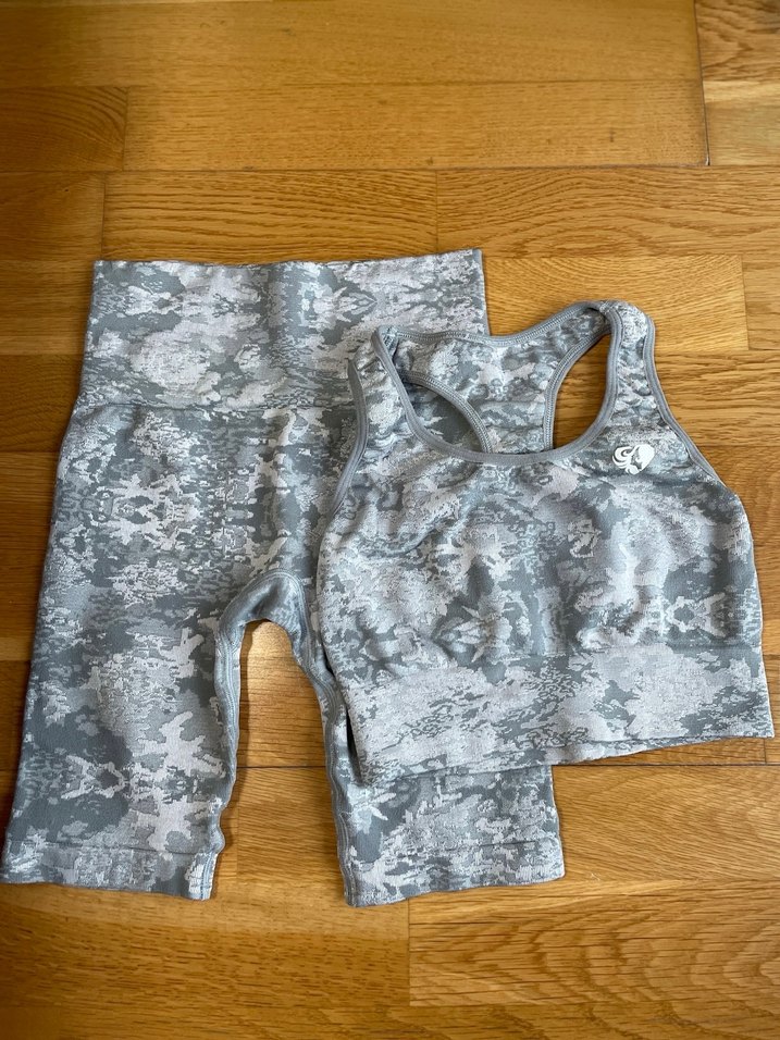 Gri Kısa Spor Takım womensbest şort - Görsel 2