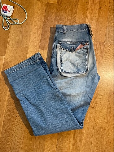 Geniş paça kot pantolon - Görsel 7