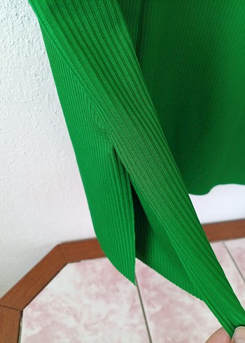 m Beden yeşil Renk Kadın Yeşil Kısa Kollu Basic Tişört..