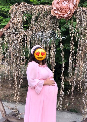 Trendyol & Milla Pembe Salaş Bohem Uzun Elbise