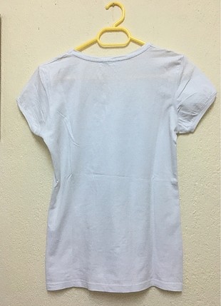 Defacto V yaka beyaz basic tshirt