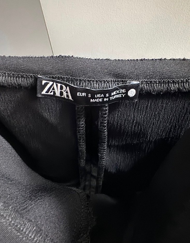 Kadın Siyah Deri Strappy Midi Bustiyer - Görsel 3