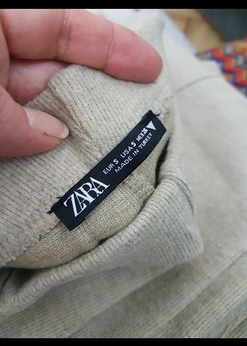 m Beden ten rengi Renk Bej Kadın Zara Triko Pantolon