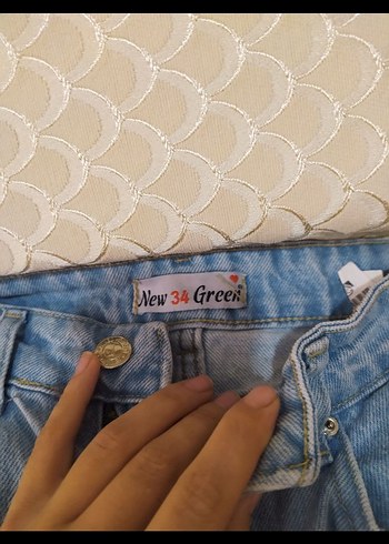 Diğer Kadın Açık Mavi Mini Denim Şort