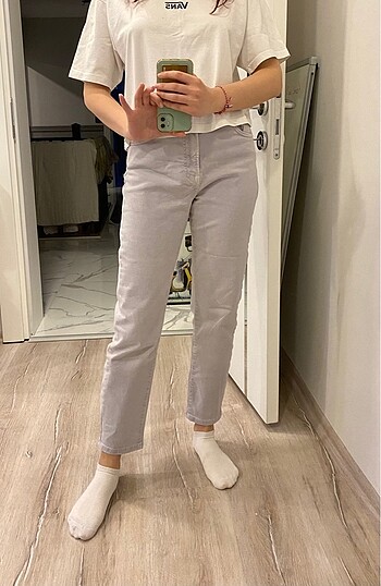 Stradivarius lila mom jeans