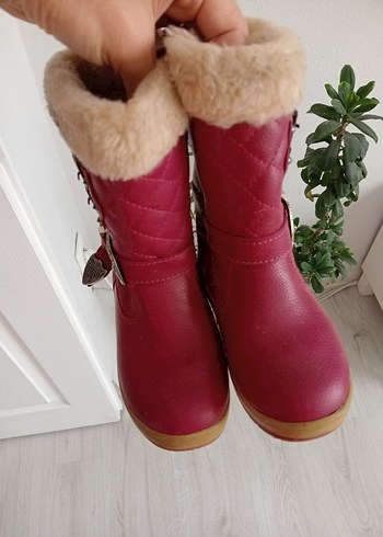 Pembe Kürklü Kız Çocuk Botu - Görsel 3