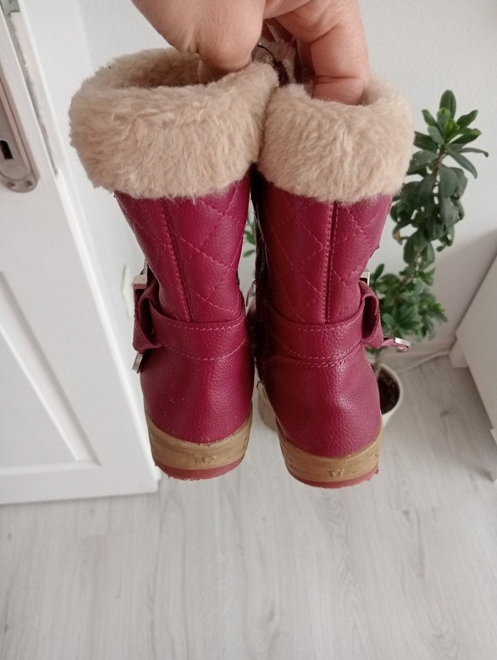 Pembe Kürklü Kız Çocuk Botu - Görsel 5