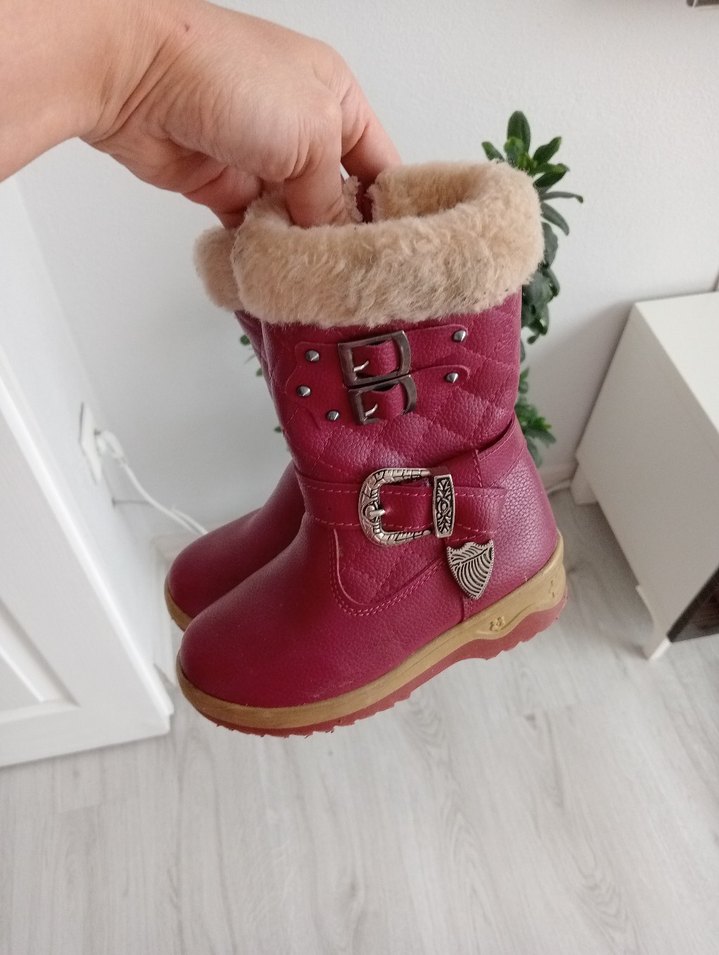 Pembe Kürklü Kız Çocuk Botu - Görsel 4