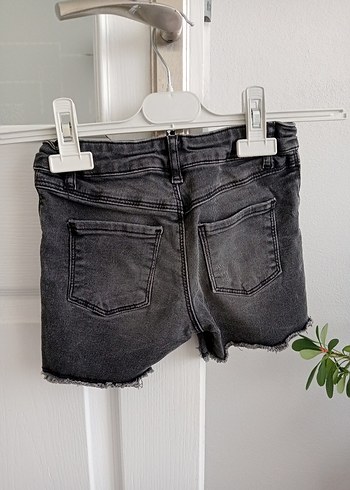 Kız Çocuk siyah Kot Şort - Görsel 2