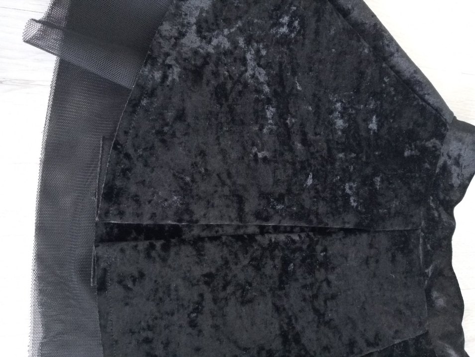 Siyah Kadın Mini Goth Etek Fırfırlı - Görsel 5