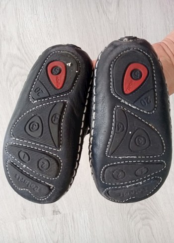 20 Beden Erkek Bebek Lacivert Biker İlk Adım Ayakkabısı
