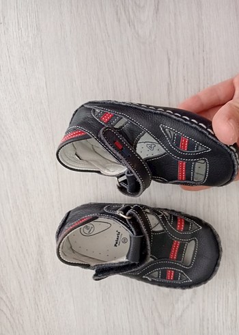 Erkek Bebek Lacivert Biker İlk Adım Ayakkabısı