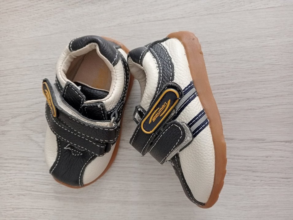 Lacivert-Beyaz Erkek Bebek İlk Adım Ayakkabısı - Görsel 2