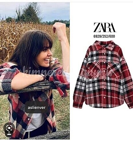 Zara oduncu gömlek ceket