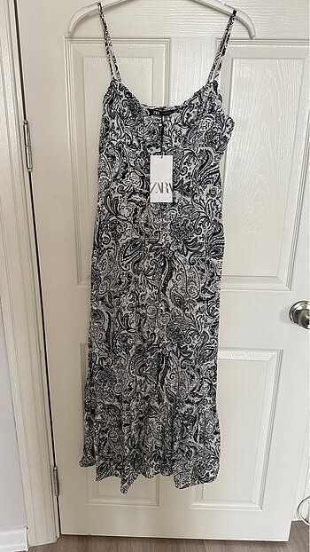 Zara Zara rustik midi elbise