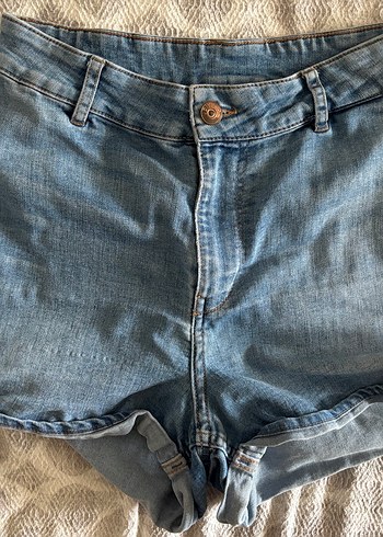 38 Beden mavi Renk Kadın Mavi Denim Midi Şort
