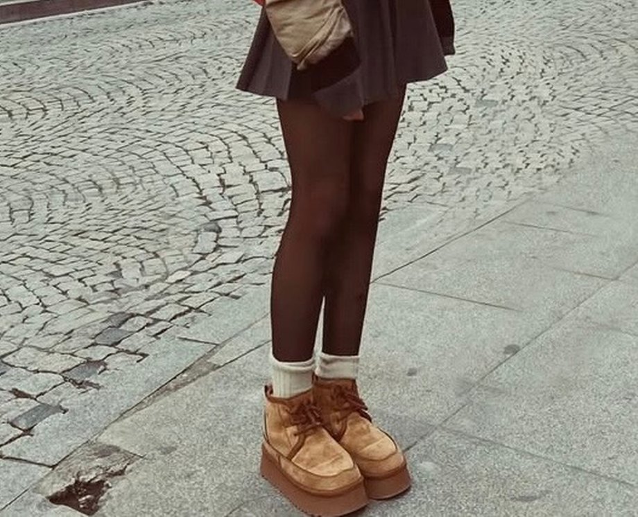 Kahverengi Süet Tüylü Kadın Dolgu Topuk Bot - Görsel 2