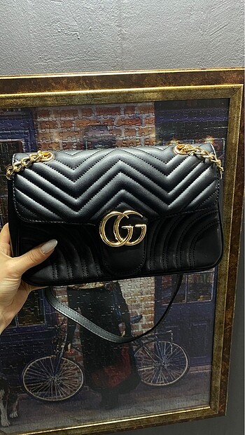 Gucci siyah deri çanta