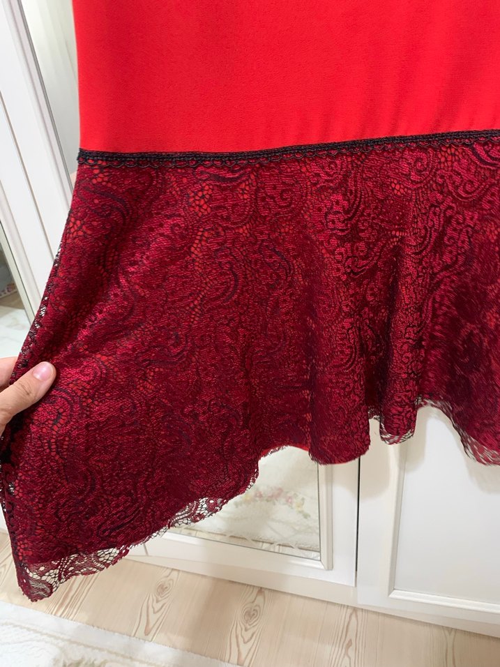 Uzun Kollu balık Uzun Elbise - Görsel 2