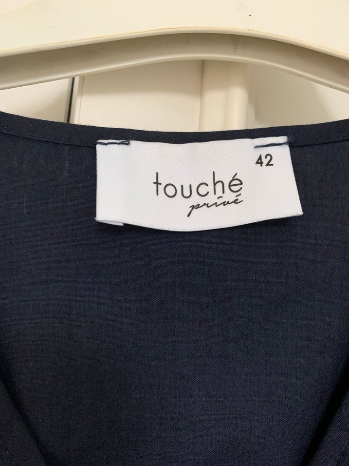 Lacivert Uzun Kolsuz Elbise - Görsel 3