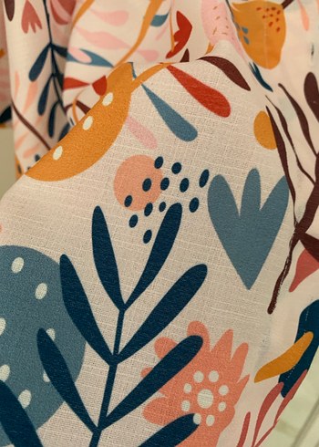 Bohem Çok Renkli Desenli Uzun Kollu Gömlek - Görsel 4