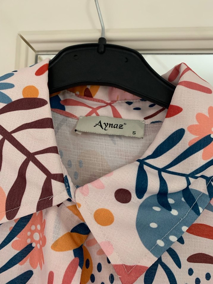 Bohem Çok Renkli Desenli Uzun Kollu Gömlek - Görsel 2