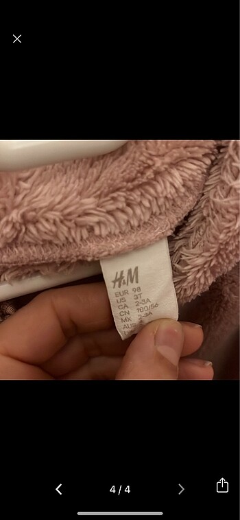H&M Hm peluş ceket