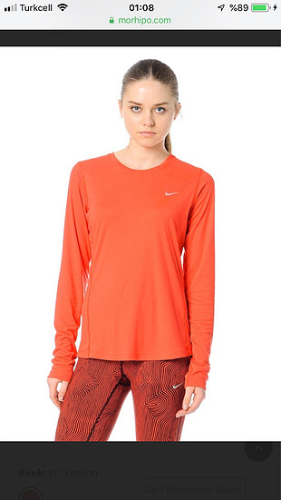 m Beden kırmızı Renk Nike Tshirt